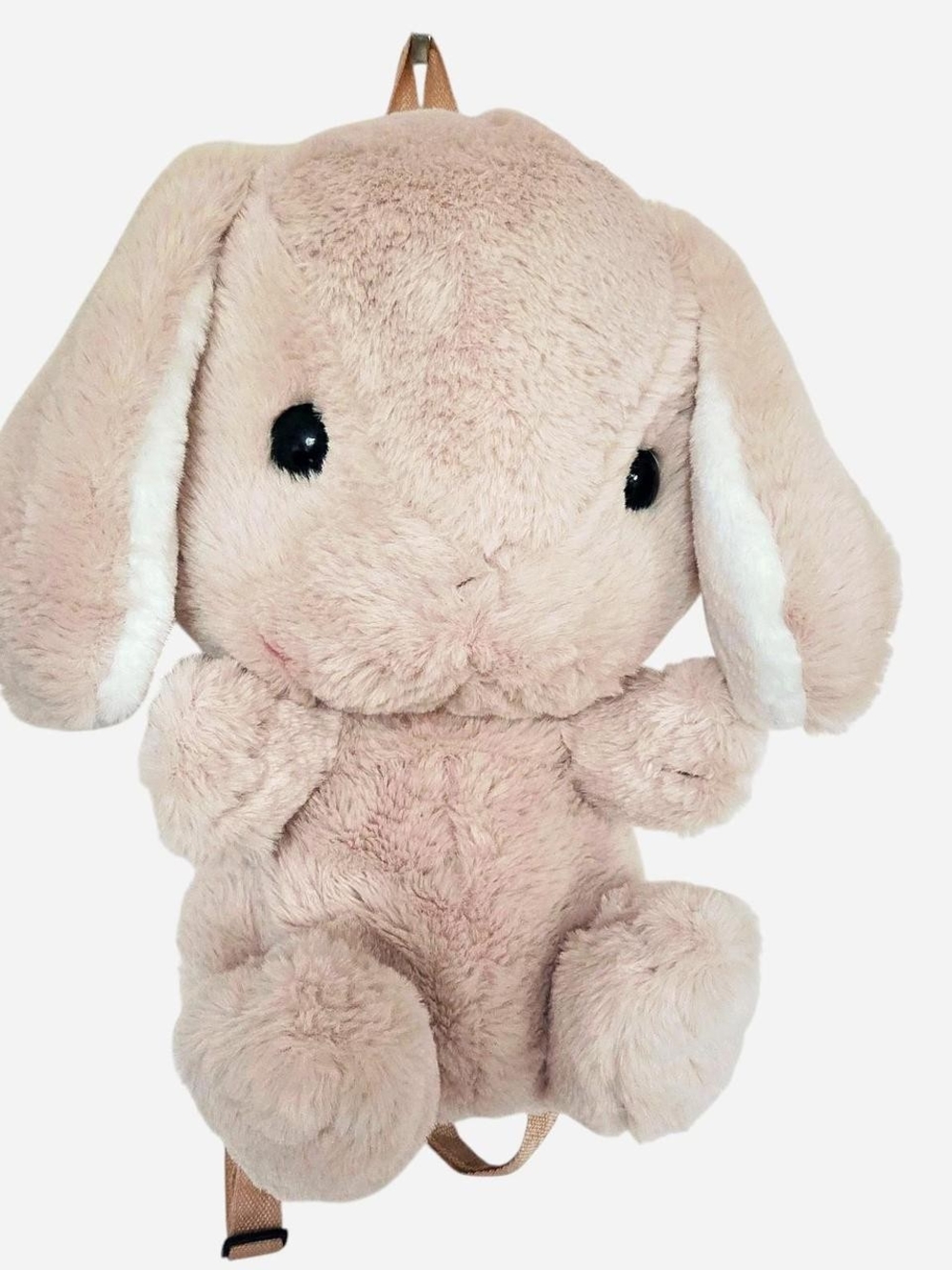 Plush Bunny Pet Backpack - Soft Tan/cream Colour